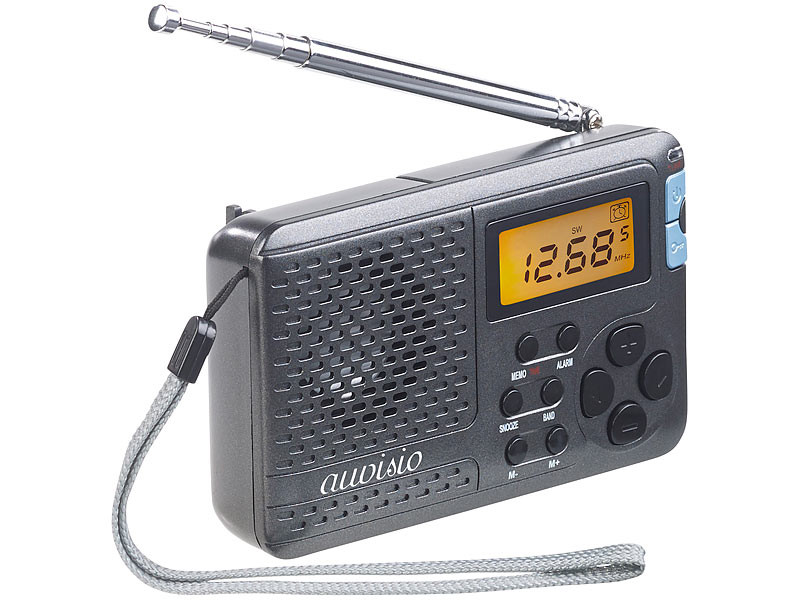 Récepteur radio toutes bandes, petite radio portable multi-bandes stéréo en  alliage d'aluminium Récepteur radio à ondes courtes avec écran tactile 2,4