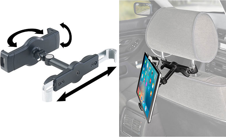 Support de tablette pour appuie-tête de voiture, support universel pour  siège arrière