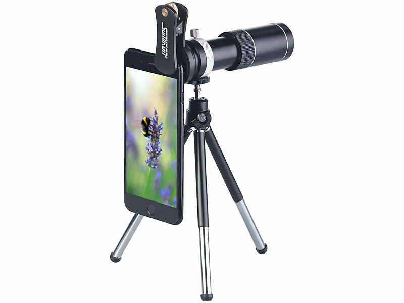 Avec trépied - Objectif de téléphone avec zoom optique 18X, lentille de  smartphone iPhone Samsung avec pince - Cdiscount Téléphonie