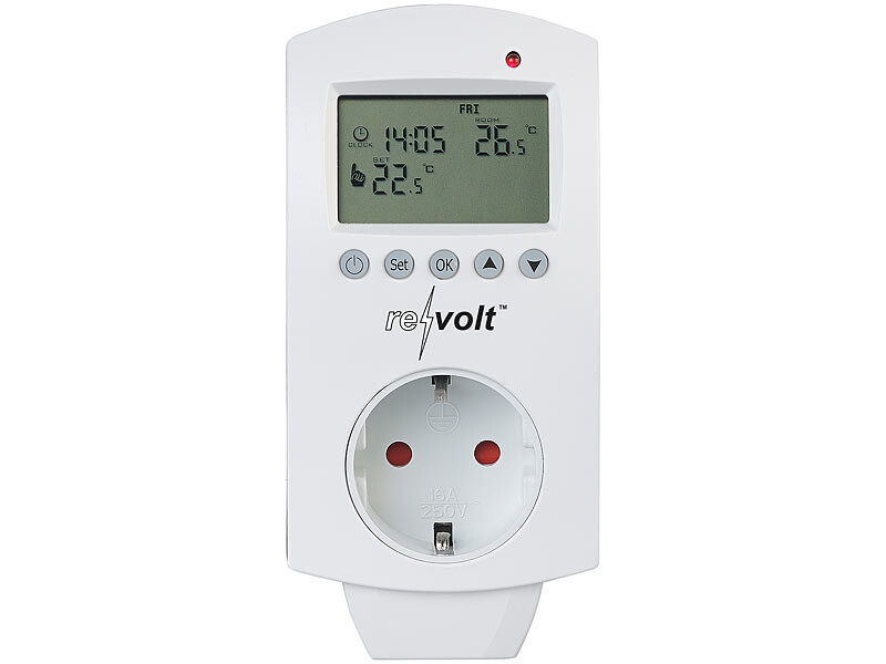 Thermostat pour chauffage et climatiseur avec sonde intégrée, Thermostats