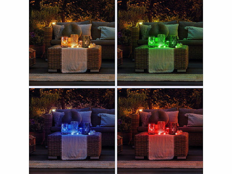 4 bougies LED RVBB LEDK-4, Bougeoirs et bougies à LED
