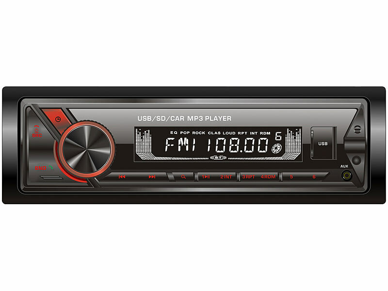 Autoradio MP3, radio FM/AM et bluetooth 4 x 45 W CAS-1600.bt