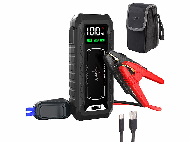 Démarreur D'urgence Voiture 12V StickersLab - Batterie Externe Portable