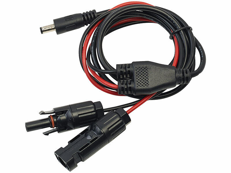 Câble compatible MC4 vers DC 5,5 x 2,1 mm, Câbles pour panneaux et  batteries