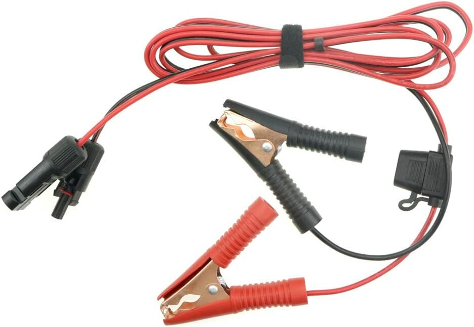 Câble pour panneau solaire avec port compatible MC4 vers batterie de  voiture, Câbles pour panneaux et batteries