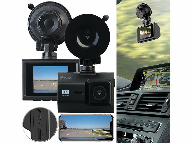 Sarmert Caméra de tableau de bord 4K double avec WiFi et GPS 5.8 G intégré,  caméra de voiture à 170° avec vision nocturne, enreg59 - Cdiscount Auto