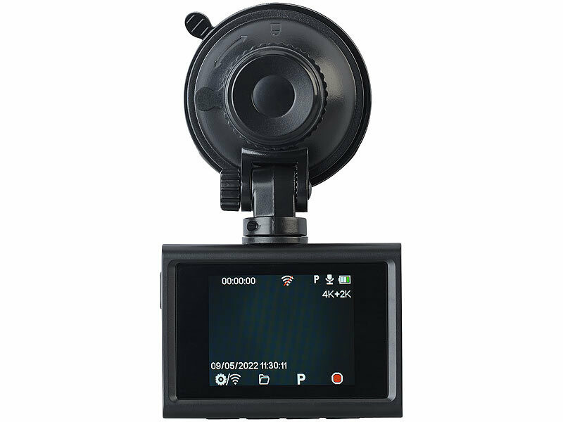 Caméra Embarquée 3 Canaux 4K Avec Écran 4" - GPS, Wi-Fi, Vision Nocturne, Enregistrement Parking 24h - 64 Go EMMC