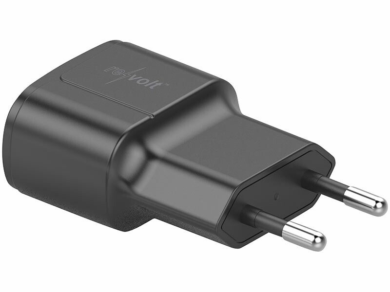 Chargeur secteur USB-A et USB-C 30 W noir, Chargeurs secteur / solaires