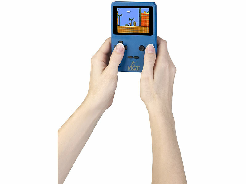 Console Portable AKOR 220 Jeux 16-bits - Écran 2,5", Design Bleu, Nostalgie Gaming Garantie