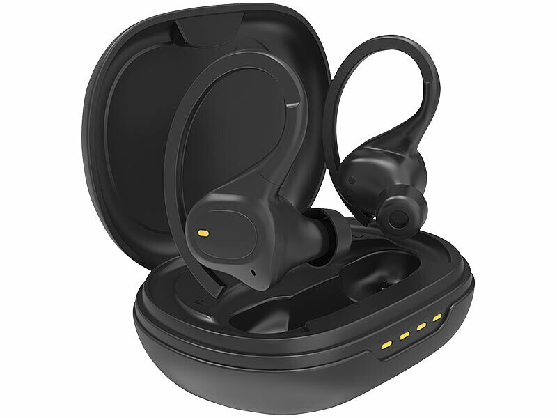 Écouteurs Bluetooth Sans Fil Intra-auriculaires – Avec étui De Charge – Noir