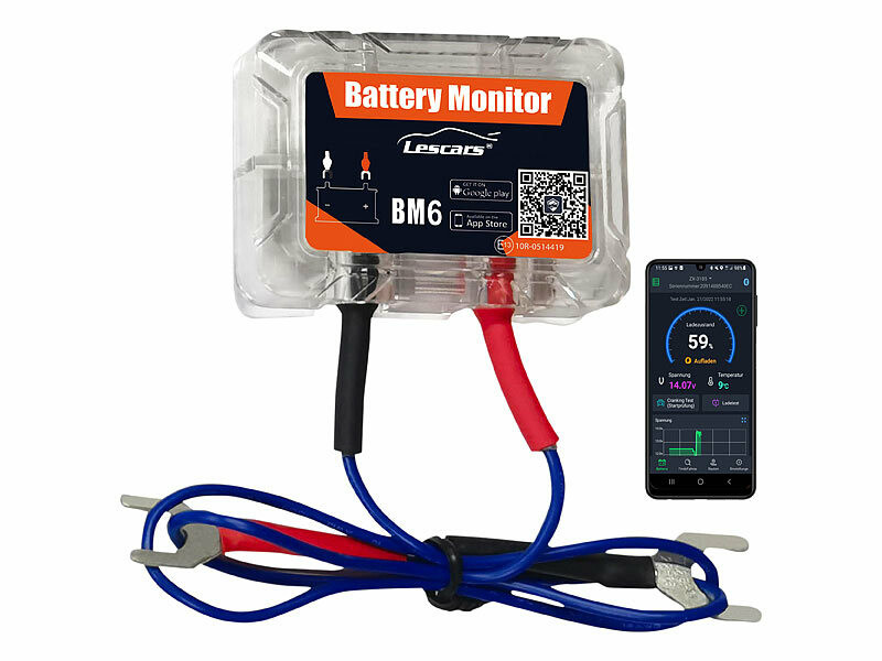 Moniteur de batterie auto connecté pour batteries 12 V, Testeurs