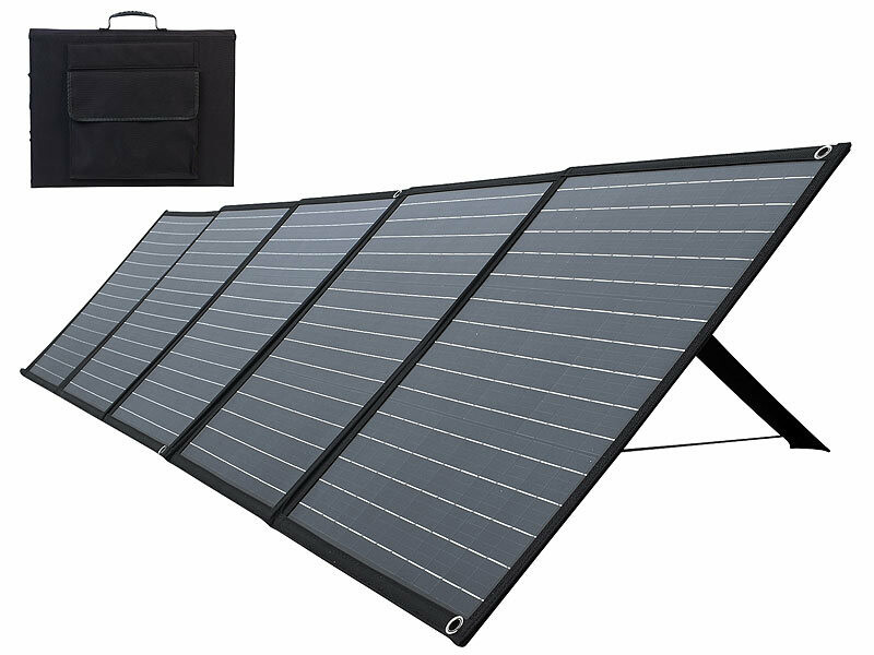 Panneau solaire mobile pliable 200 W avec cellules solaires  monocristallines, Panneaux solaires et éoliennes