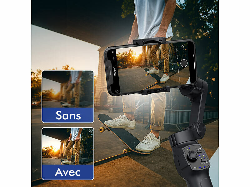 hohem iSteady M7 Stabilisateur pour Smartphone,Traceur Magnétique AI