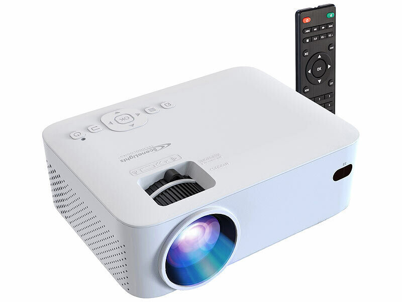 Vidéoprojecteur YONIS Mini Vidéoprojecteur LED HD 4500 Lumens LCD Projecteur  Vidéo Contraste 2000:1
