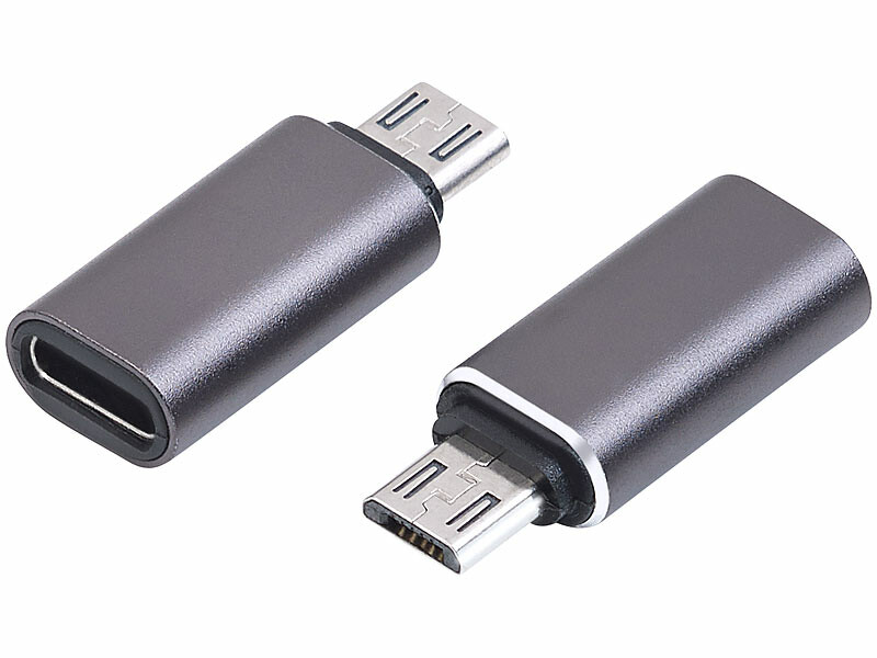 2 Adaptateurs USB C Vers Micro USB Adaptateurs Pearl fr