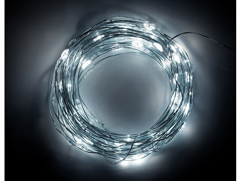 Guirlande lumineuse avec 10 LED en forme de cube, enrobée de coton, 2,1 m -  PEARL