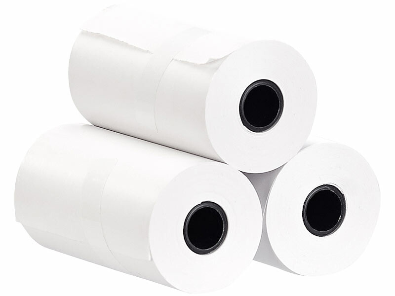 3 rouleaux de papier thermique 80 mm x 8 m blanc