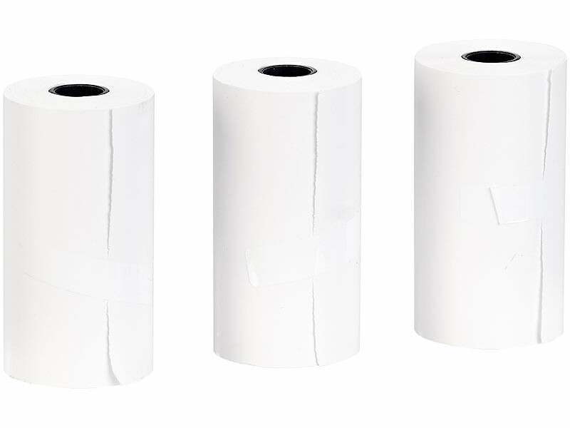 3 rouleaux de papier thermique 80 mm x 8 m blanc