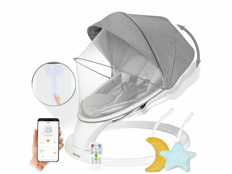 Balancelle bébé connectée électrique BW-10.app, Balancelles