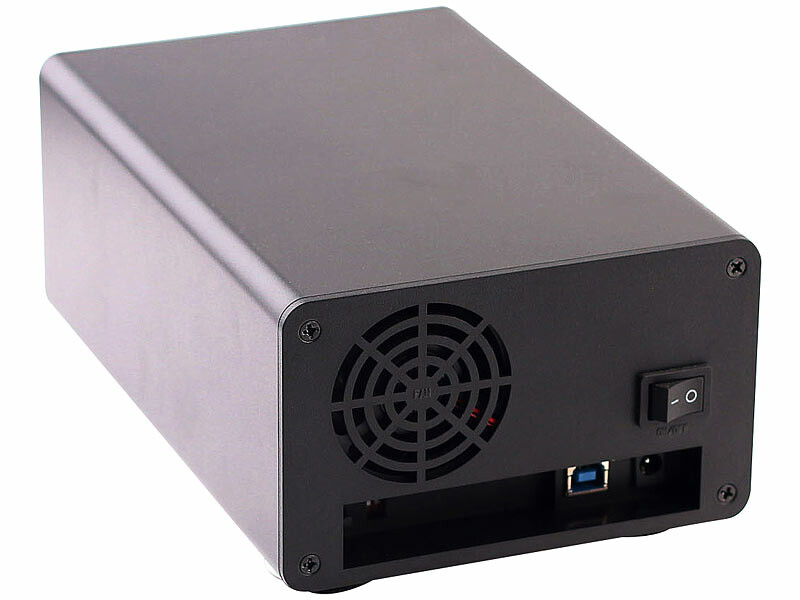 Itec Boîte pour deux disques durs 2.5 SATA HDD avec support pour RAID,  USB-C / USB 3.0