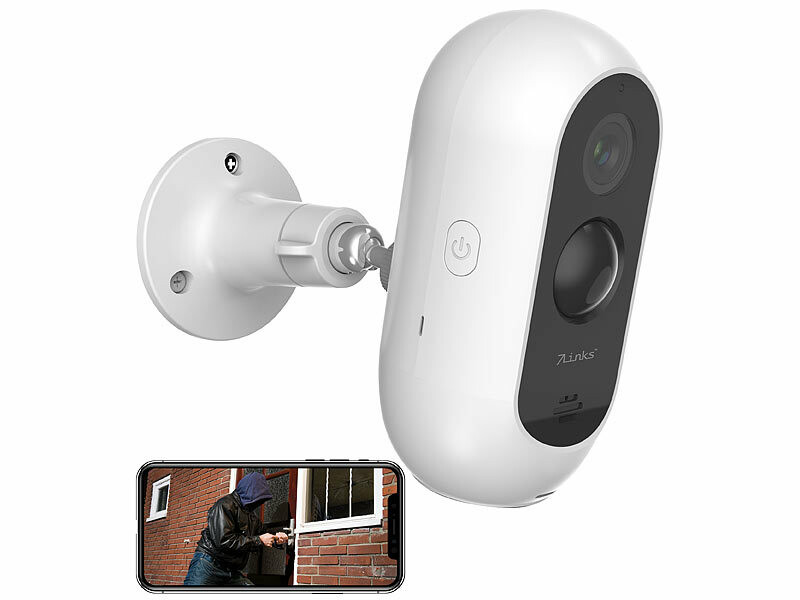 7Links caméra d'extérieur avec Batterie IP Full HD connectée et Intell