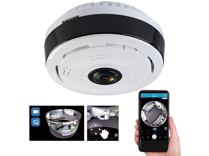 Caméra de surveillance 4G solaire 360 Vision nocturne FHD