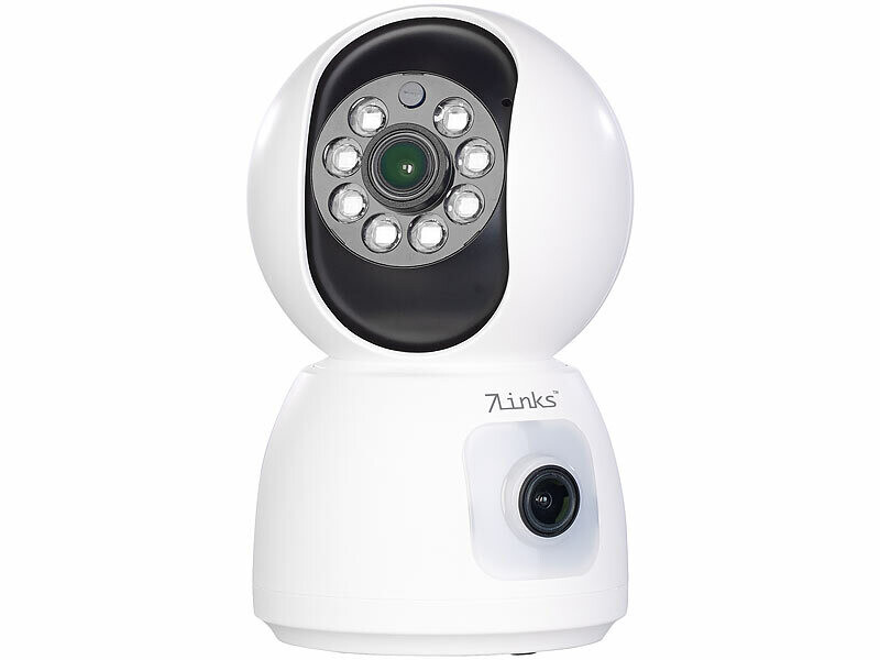 Caméra de surveillance IP panoramique connectée 2K IPC-530.wide avec vision  nocturne, Caméras sans fil