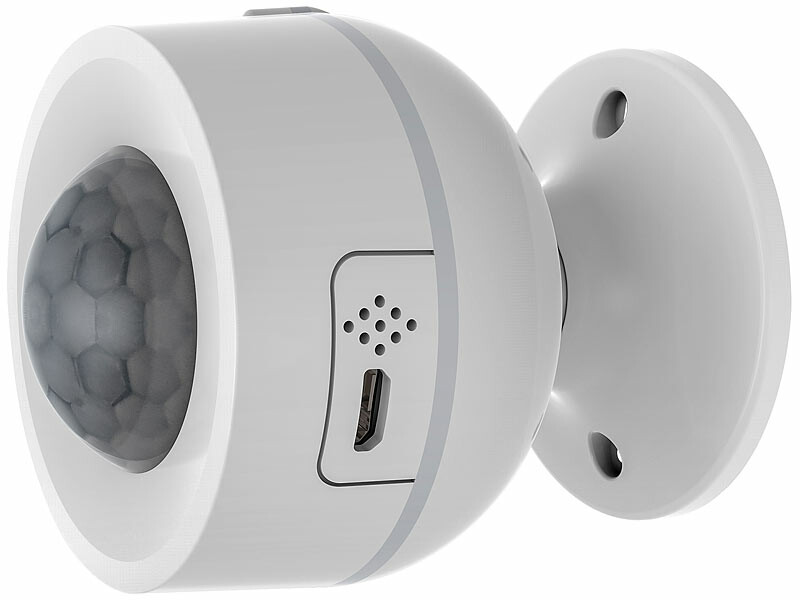 Home Compatible avec Alexa Fauge Capteurs de Mouvement PIR Intelligents DéTecteur de Mouvement WiFi avec Capteur de TempéRature et D'Humidité 
