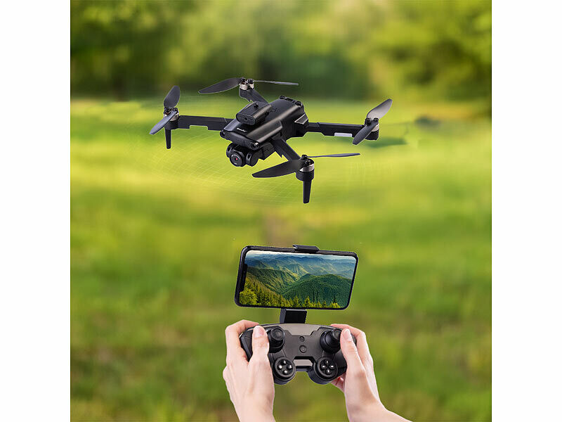 Drone Avec Caméra HD 5G, Moteur Brushless, GPS, Évitement D'Obstacles Et Retour Automatique – 3 Batteries 1800mAh Drone Avec Caméra HD 5G, Moteur Brushless, GPS, Évitement D'Obstacles Et Retour Automatique – 3 Batteries 1800mAh