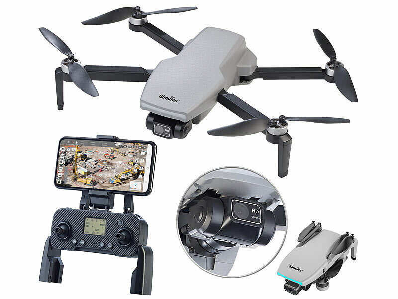 GPS Drone avec Caméra pour Adultes Drones 4K HD avec Moteur Sans Balais  Retour Automatique à