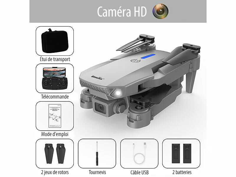 Mini drone - GH - GH-55 - Télécommandé - Gyroscope - Intérieur - Jeux - Jouets Mini drone - GH - GH-55 - Télécommandé - Gyroscope - Intérieur - Jeux - Jouets