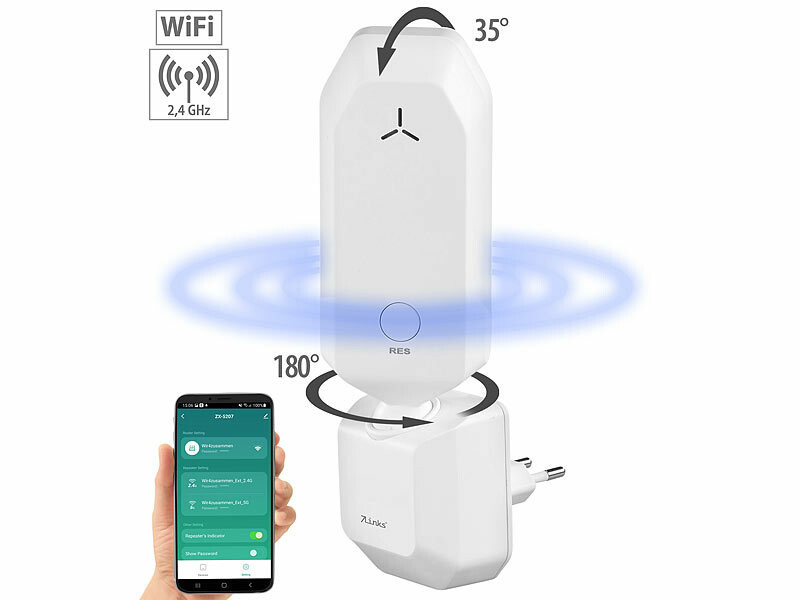 Répéteur wifi connecté 300 Mbps WLR-100.app avec antenne orientable
