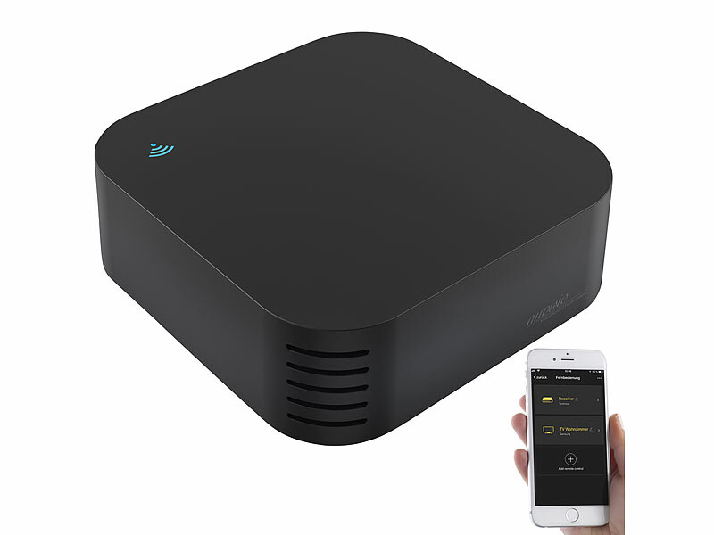 Télécommande universelle infrarouge connectée compatible  Alexa et  Google Assistant, Compatible Alexa / Google Home