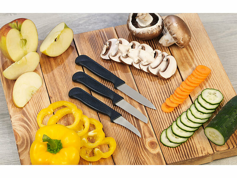 Lot de 3 couteaux pour enfants - Prise ferme, bords dentelés et sûrs -  Couteaux de cuisine en nylon coloré pour tout-petits pour couper les  fruits, la salade, les gâteaux, la laitue (
