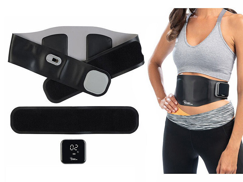 Électrostimulateur des muscles abdominaux, ceinture abdominale EMS,  exercice abdominal/bras/jambes/taille 