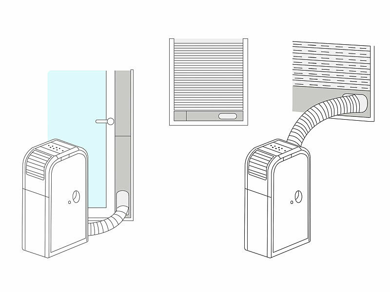 Fenêtre Réglable Glissière Kit - Cache Fenetre Cli | Climatiseur Mobile |  Plaques de Raccordement du Tuyau D'échappement Extensible