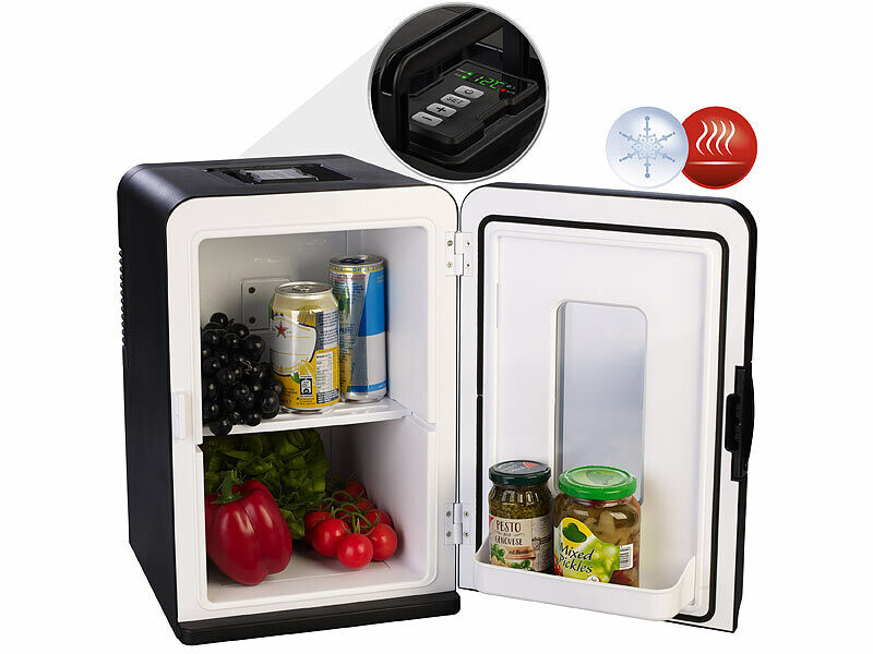 Mini réfrigérateur chaud / froid 14 L 12 / 230 V avec thermomètre, Pause  repas