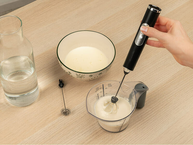 Mini mélangeur électrique fouet à café mousseur fouet batteur à oeufs