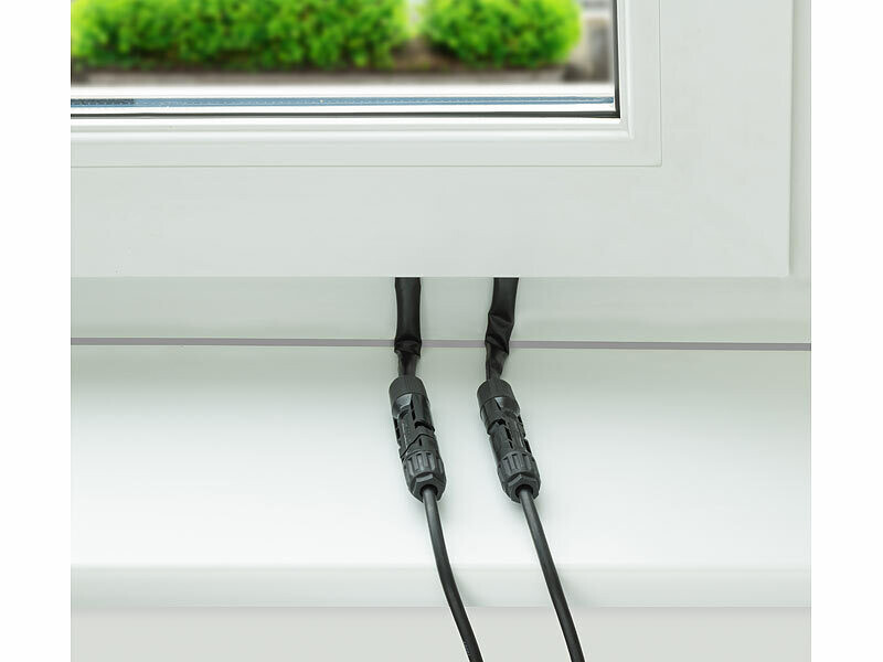 2 câbles passe-fenêtres plats 35 cm compatibles MC4, Câbles pour panneaux  et batteries