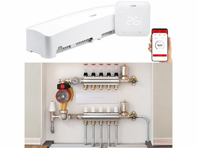 Actionneur de chauffage au sol connecté FHS800.app avec thermostat — free download