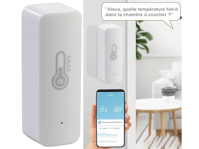 Justgreenbox - Interface Android de capteur de température numérique sans  contact de thermomètre de téléphone portable intelligent, Option C -  Appareils de mesure - Rue du Commerce