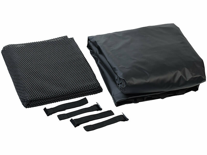 Costway coffre de toit voiture étanche 424 l avec 10 sangles 6 crochets de  porte, sac à bagages avec serrure à combinaison tapis antidérapant sac de  rangement pour tous véhicules - Conforama