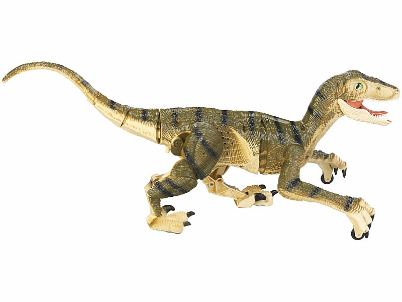 FRUSE Dinosaure Telecommandé Enfant,Dinosaure Jouet avec LED Lumineux et  Rugissent Réalistes,Mini Réalistes Tyrannosaurus Rex,Electric Jouet  Dinosaure