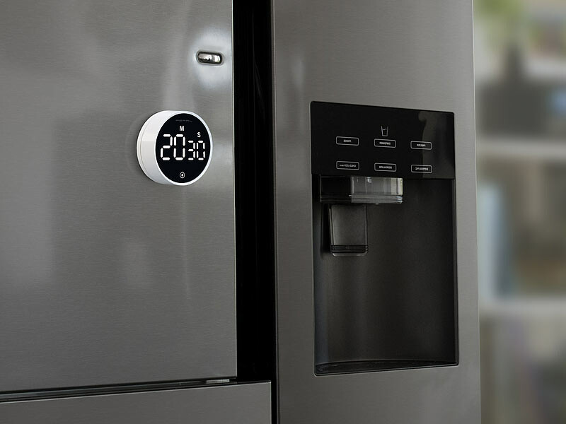 Minuteur De Cuisine LCD Avec Grand écran Et Aimant - Compte à Rebours, Chronomètre, Alarme Forte, Pour Frigo Ou Table