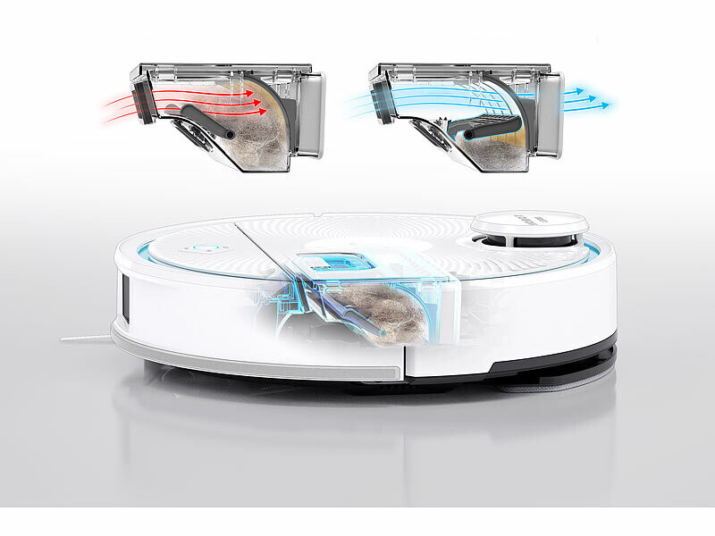 Aspirateur robot intelligent à balayage et à vidange automatique Aspirateur robo