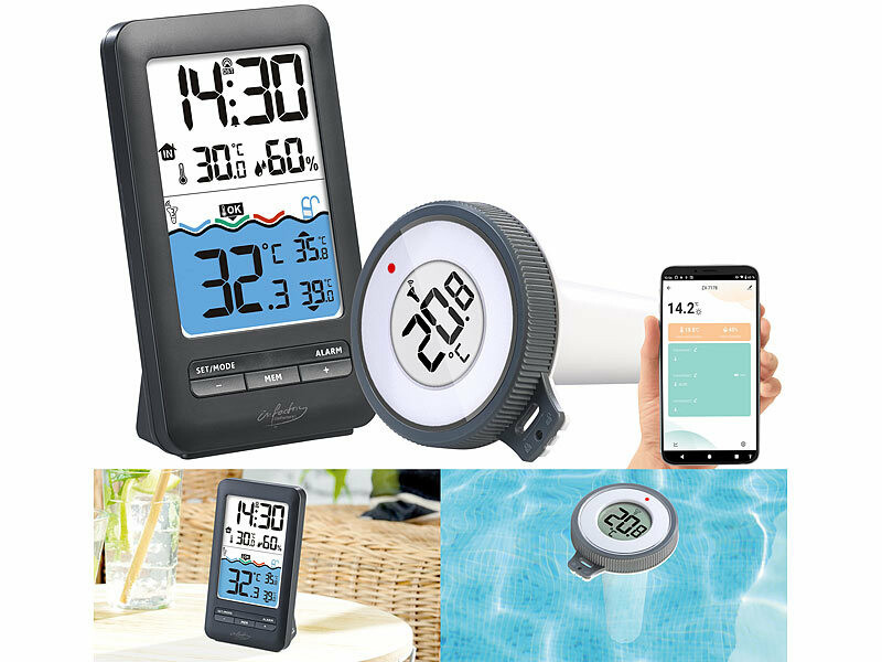Thermomètre de piscine connecté sans fil PT-400.app, Piscines et  accessoires