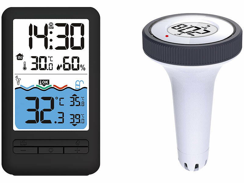 Thermomètre flottant sans fil étanche Télécommande numérique Outil de  mesure de la température de l'eau pour piscine extérieure intérieure Étangs  de spa (bleu) (1pc)