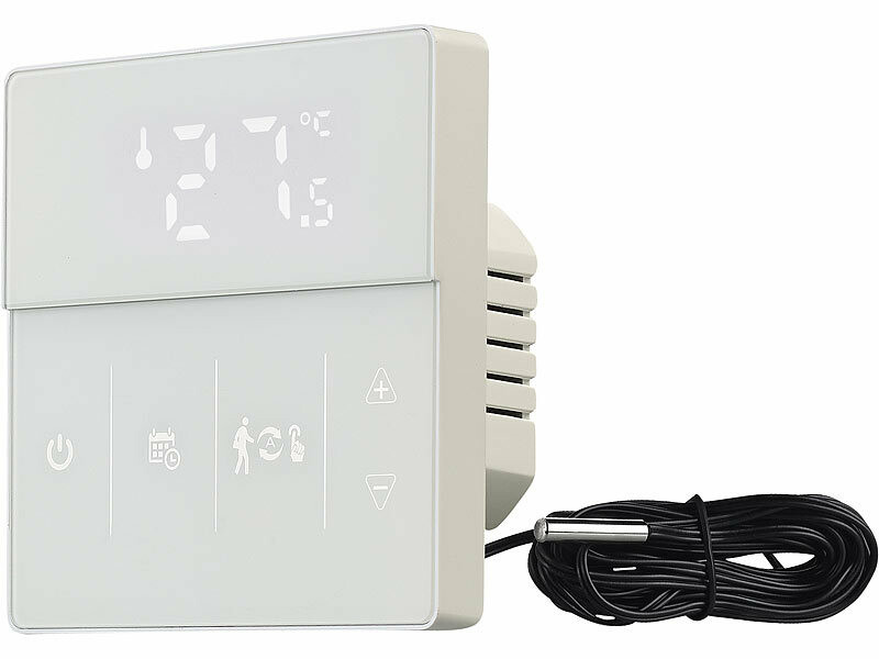 Thermostat intelligent électrique - PRUMYA - connecté chauffage électrique  Thermostat à distance pour la maison noir - Cdiscount Bricolage