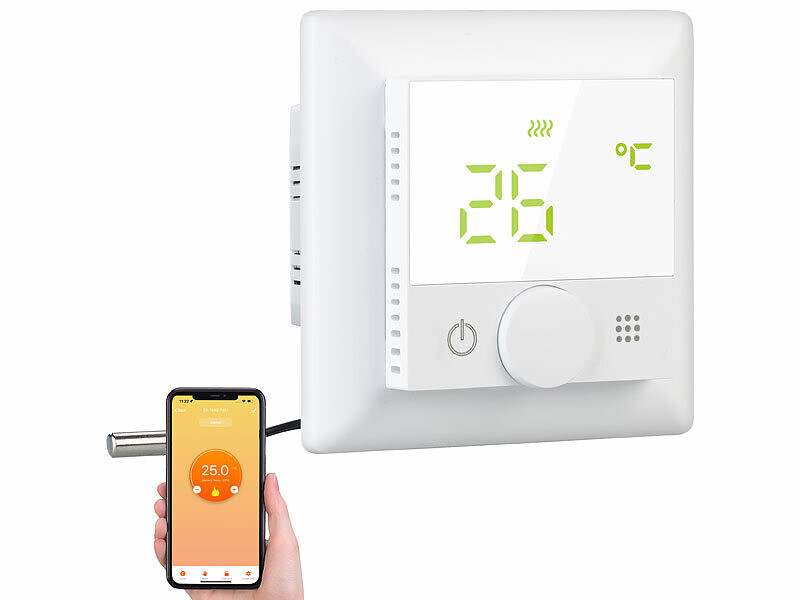 Thermostat Tuya / Smart Life - chauffage par le sol, noir