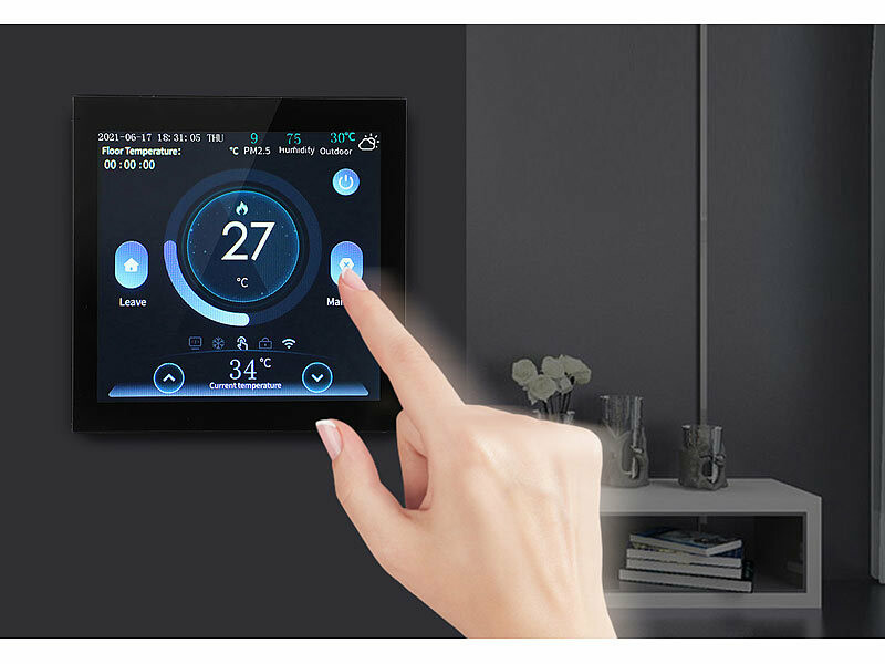 Thermostat sans fil connecté pour chaudière à gaz et chauffe-eau avec  commandes vocales
